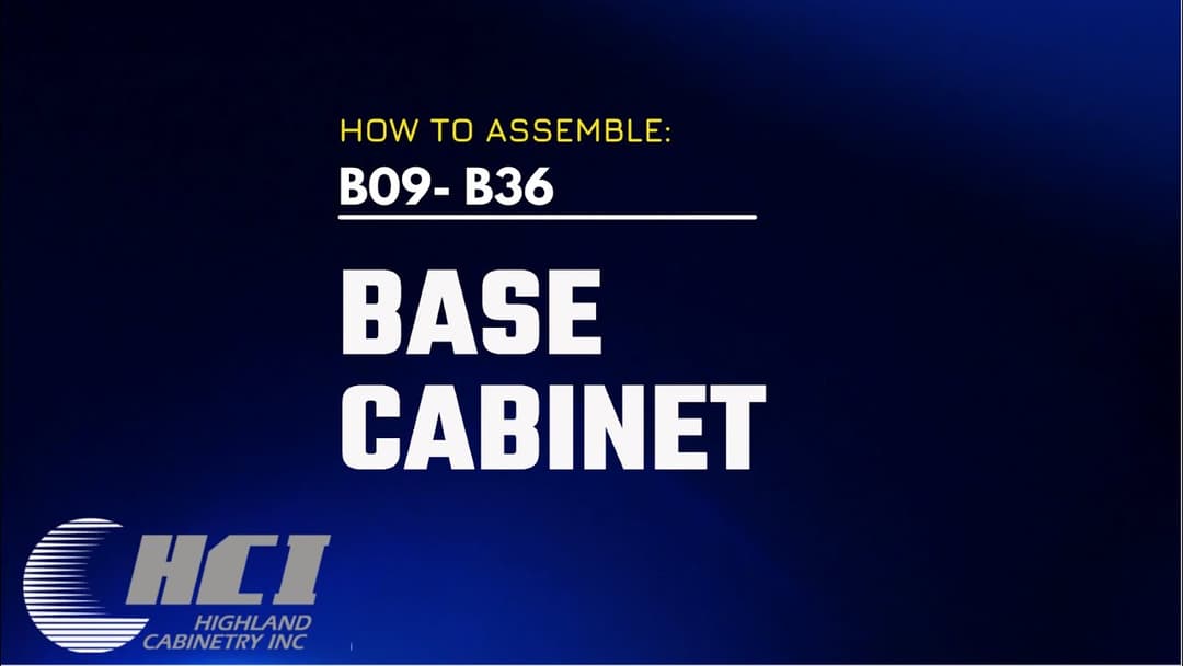 Base Cabinet Assembly