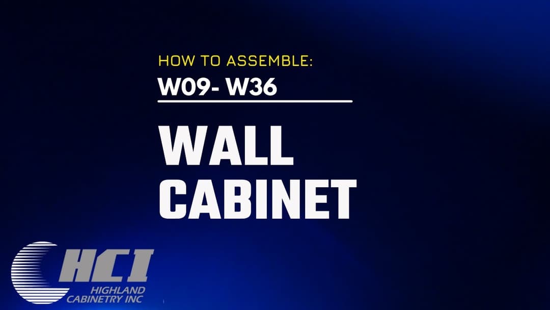 Wall Cabinet Assmembly Instructions