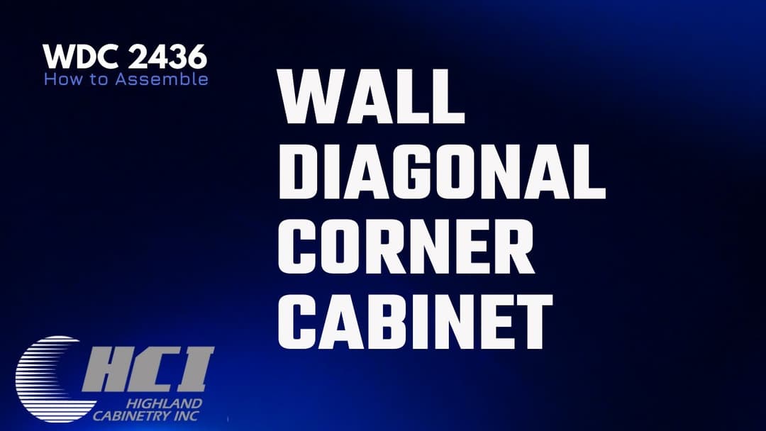 Wall Diagonal Corner Cabinet Assembly